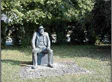 Oskar Maria Graf-Denkmal in Berg-Aufkirchen