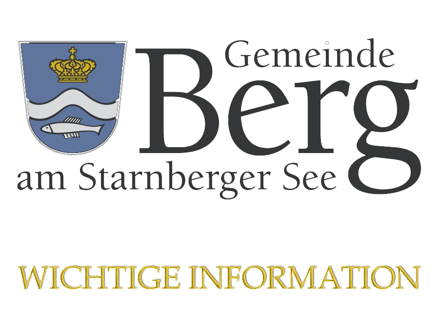 Logo Gemeinde Berg - Wichtige Information